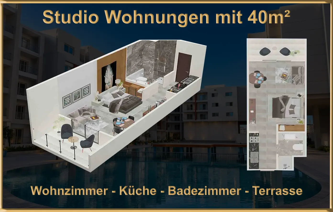 Kaufwohnungen mit 40 m² in Hurghada